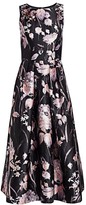 Thumbnail for your product : Theia Sleeveless Embellished Floral Tea-Length Dress