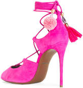 Thumbnail for your product : Dolce & Gabbana pompom tassel tie pumps