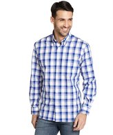 Thumbnail for your product : Harrison blue check 'Seattle' button front shirt