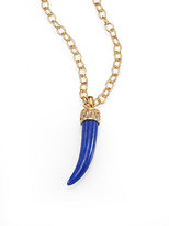 Thumbnail for your product : Lapis MIJA & White Sapphire Horn Pendant Necklace