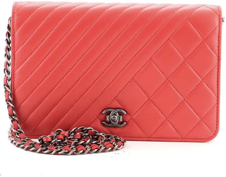 Chanel Coco Boy Wallet on Chain Quilted Lambskin - ShopStyle Bags