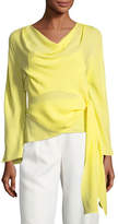 Thumbnail for your product : Narciso Rodriguez Cowl-Neck Wrap Silk Blouse