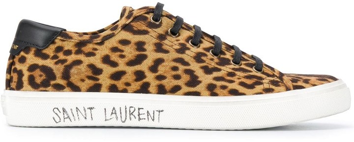 leopard lace up shoes