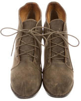 Thumbnail for your product : Rag & Bone Suede Lace-Up Wedge Booties