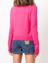 Thumbnail for your product : Moschino Bear-Motif Knitted Cardigan