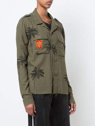 Amiri Palm-Print Military Shirt