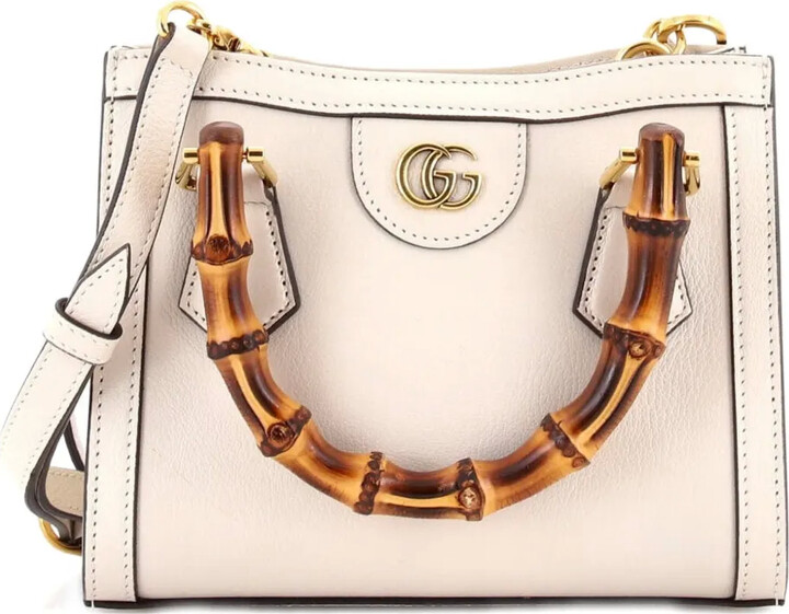 Gucci Pre-Owned Diana NM Bamboo Handle Tote Leather Mini crossbody bag