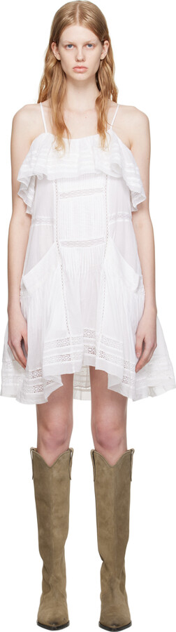 Formode sagde Perpetual Etoile Isabel Marant Women's White Mini Dresses | ShopStyle