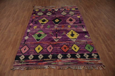 Isabelline Handmade Plush Moroccan Living Room Area Rug 6x10