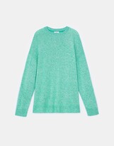 Cashmere-Silk Chine Crewneck Sweater 