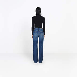 Balenciaga Straight jeans in dark blue denim