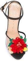 Thumbnail for your product : Charlotte Olympia floral sandals