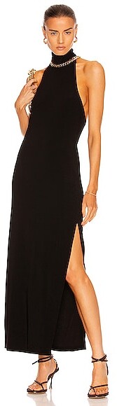 Black Halter Evening Gown | ShopStyle