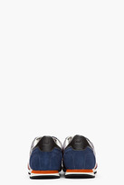 Thumbnail for your product : G Star G-STAR Navy Suede-Trimmed Futura Sneakers