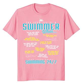You Know You're A Swimmer When Funny Swim T Shirt