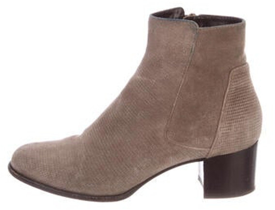 aquatalia grey suede boots