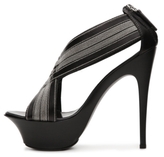 Thumbnail for your product : Giuseppe Zanotti Leather Woven Platform Sandal