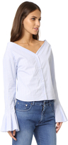 Thumbnail for your product : Jacquemus Flutter Sleeve Blouse
