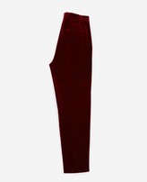 Thumbnail for your product : The Kooples Burgundy carrot trousers in velvet