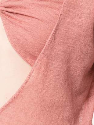 Jacquemus cut-out detail blouse