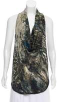 Thumbnail for your product : Helmut Lang Printed Cowl Neck Blouse