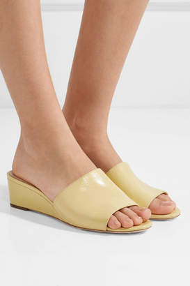 Loeffler Randall Tilly Patent-leather Wedge Sandals