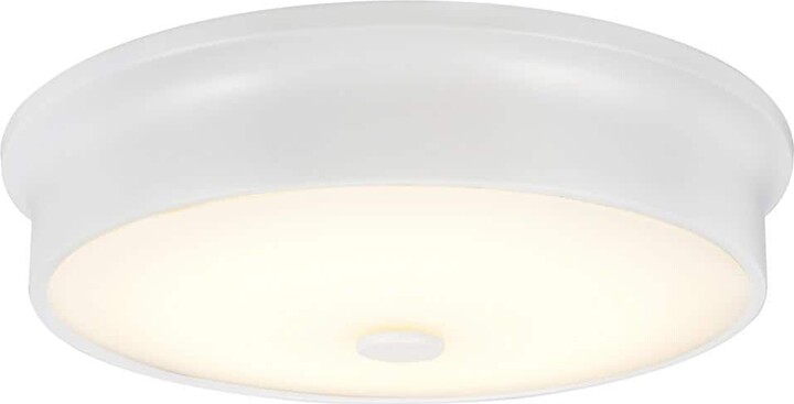 Aspen Creative Corporation 12 in. 11-Watt White Integrated LED Ceiling Flush Mount with Frosted Glass Diffuser