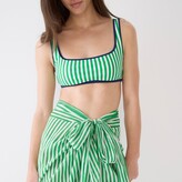 Thumbnail for your product : J.Crew Draped sarong skirt in green stripe