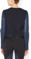 Thumbnail for your product : Thakoon Wool Jacket with Leather Sleeves