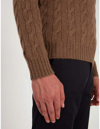 Ralph Lauren Purple Label Cable-knit cashmere jumper