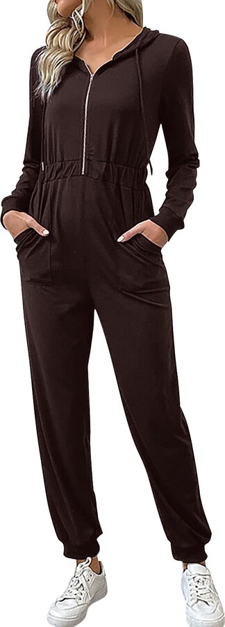 Allegra K Women's Elegant Square Neck Long Sleeve Wide Leg Long Pants  Dressy Jumpsuit Black Small