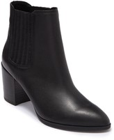 bitter faux shearling trim bootie steve madden