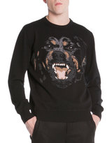 Thumbnail for your product : Givenchy Rottweiler-Embroidered Pullover Sweater, Black