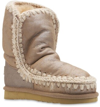 Mou Eskimo Metallic Shearling Boots