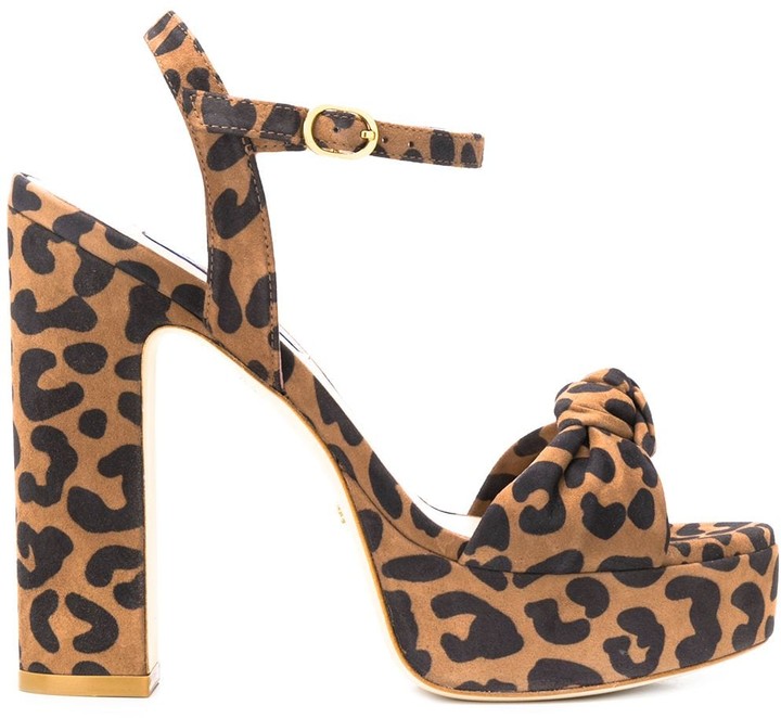 cheetah platform shoes