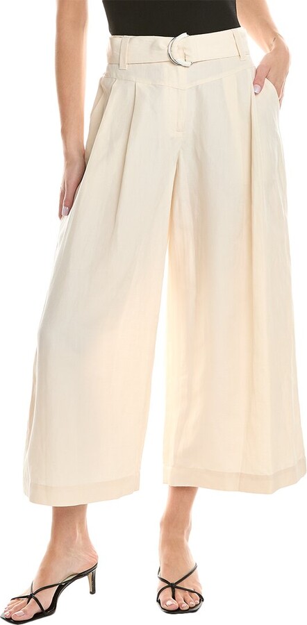 Lafayette 148 New York Gavin Silk & Linen-Blend Pant