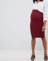 Thumbnail for your product : ASOS Maternity DESIGN Maternity jersey pencil skirt