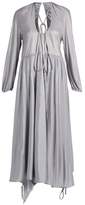 Thumbnail for your product : Vetements Wrap Skirt Satin Jersey Midi Dress - Womens - Silver