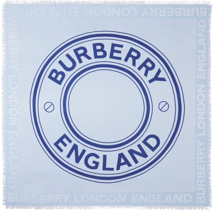 Burberry Logo TB Monogram Jacquard Silk & Wool Scarf - ShopStyle Scarves &  Wraps
