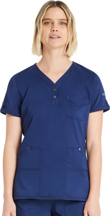 Women’s Genuine Dickies Snap Front Top, Sizes XS-3XL