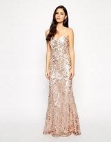 Thumbnail for your product : Forever Unique Fontanne Sequin Maxi Dress - Nude