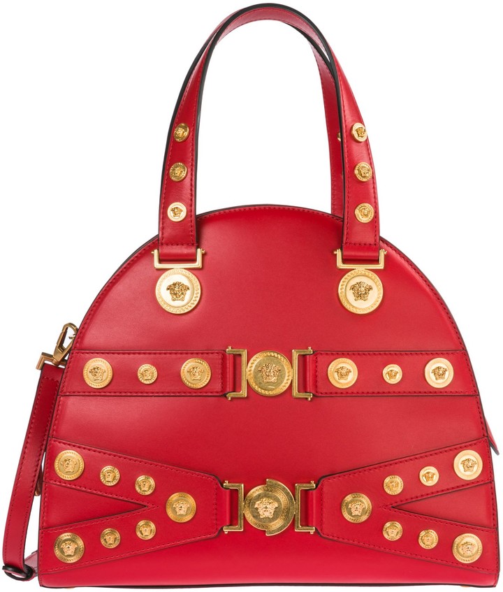 versace red tote bag