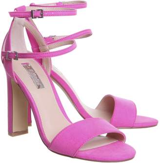 Office Hypnotize Heels With Ankle Straps Pink