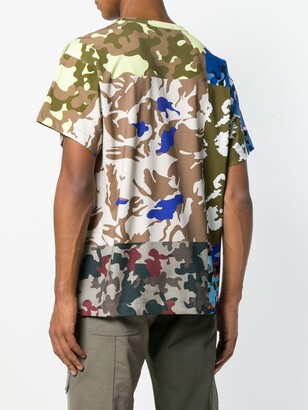 Gosha Rubchinskiy patchwork camouflage T-shirt