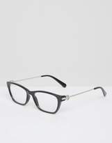 Michael Kors Square Frame Optical Clear Lens Glasses