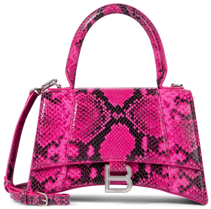 balenciaga red hourglass bolsa