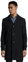 Thumbnail for your product : Burberry black wool blend 'Carlson' button front coat