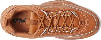 Fila Disruptor II Premium Fashion Sneaker (Leather Brown/Leather Brown/Leather Brown) Women's Shoes