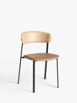 Thumbnail for your product : John Lewis & Partners Contour Dining Chair, Black/Oak