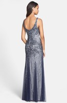 Thumbnail for your product : Adrianna Papell Beaded Mesh Tank Gown